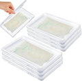 Hushee 12 Pcs Flat Breast Milk Freezer Storage Organizer Trays Clear
