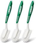 LIBMAN Kitchen Scrub Brush with Long Handle - 3 Pk Kitchen Brush for