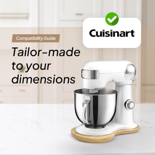 Ibyx Bamboo Mixer Slider for Cuisinart 5.5 Qt Stand Mixer