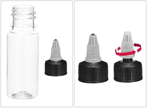 MECCANIXITY 12Pcs 0.5oz/15ml Squeeze Bottles, Clear Dispensing Bottles