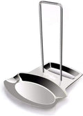 Pot Lid Holder Spoon Rest, Stainless Steel Utensils Pan Pot Cover Lid Rack by ZYHOAOE