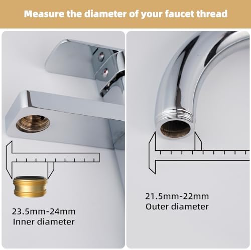 Hibbent 2-Mode Faucet Aerator, Chrome