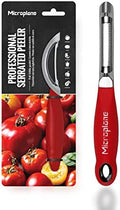 Microplane Professional Serrated Swivel Peeler for Tomato and Kiwi