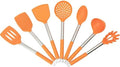 Marsrut 7-Piece Silicone Cooking Utensil Set, Orange