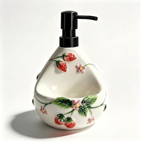 Ceramic 2-in-1 Soap Dispenser with Sponge Holder, 22oz