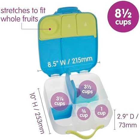 b.box Lunch Box 3-pack with 2 Bento Box Sizes