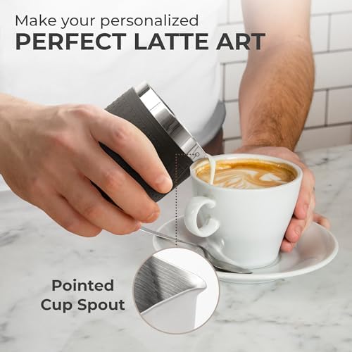 Kaffe Milk Frothing Pitcher (20oz / 600ml) - Stainless Steel
