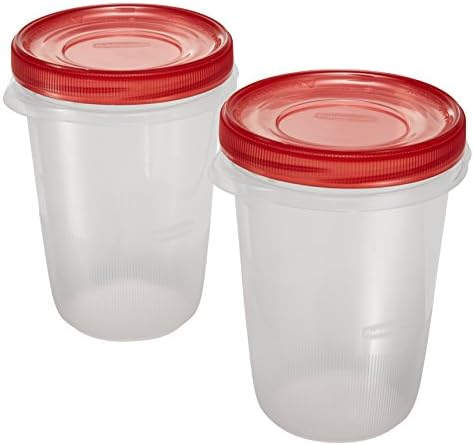 Rubbermaid TakeAlongs Twist & Seal Food Storage Containers, Tint