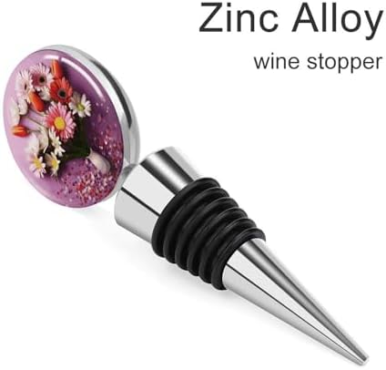 Fresh Flowers Wine Stopper Vacuum Alloy Wine Bottle Stopper Reusable