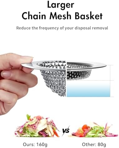 2-Pack Reversible Kitchen Sink Drain Strainers