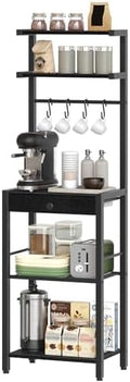 YATINEY 5-Tier Coffee Bar Station, Black