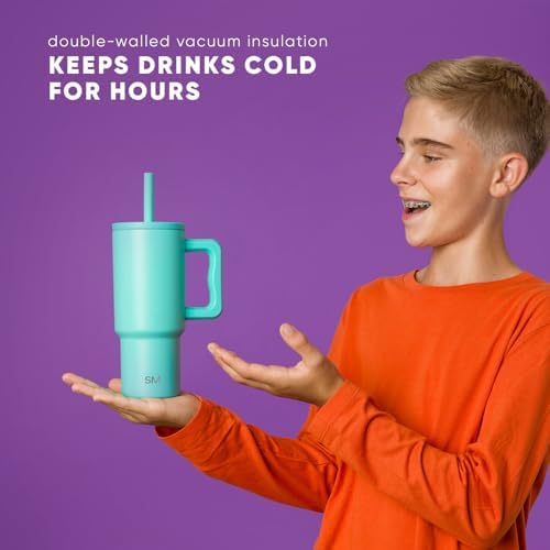 Simple Modern Kids 24 oz Tumbler with Handle and Silicone Straw Lid