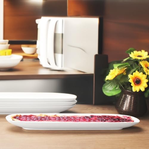 Ceramics Olive Plate, Olive Cookies Tray - Large, Chip Resistant,White