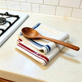 Ceramic Stove Top Spoon Rest, Towel Shaped Kitchen Counter Utensil
