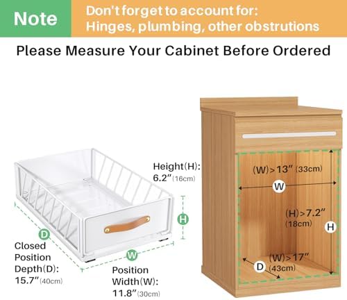 Pull out Cabinet Organizer,Heavy Duty Slide out Pantry Shelves Drawer