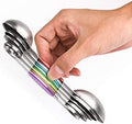 Magnetic Measuring Spoons Set Dual Sided Stainless Steel Set of 7 Stackable by YellRin