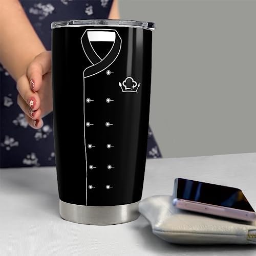 Gifts for Women Men Chef Tumbler 20oz Chef Stainless Steel Insulated