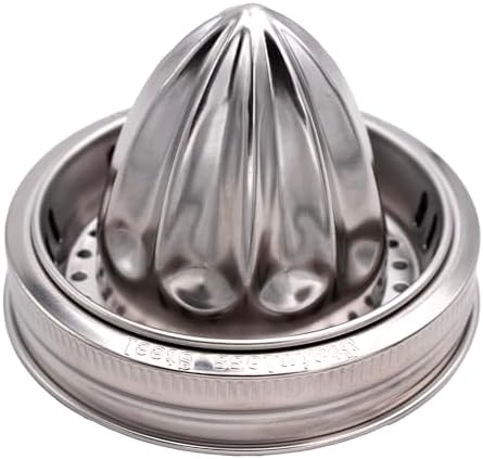 Stainless Steel Mason Jar Juicer Lid, Wide Mouth