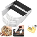 2er Pack Stainless Steel Pastry Blender Cutter and Bench Scraper Set