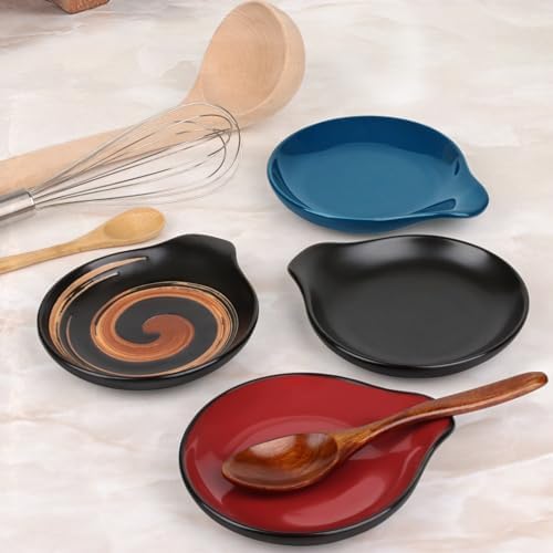 VanlonPro Ceramic Spoon Rest, 5 Inch Spoon Holder for Stove Top
