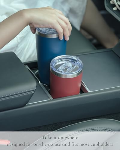 20oz Travel Coffee Tumbler, Insulated Travel Mug, Light Blue