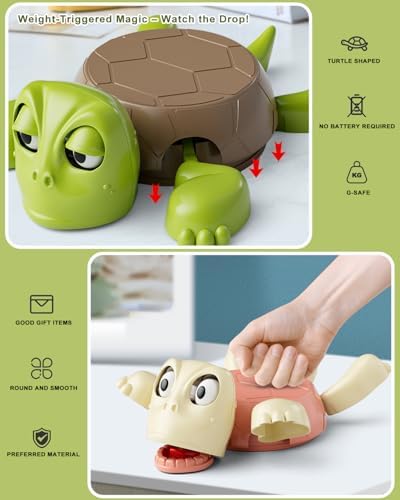 3D Printed Funny Turtle Coaster with Interactive Expression, Cup