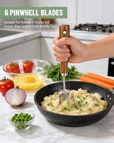 Stainless Steel Meat Masher: Ground Beef Chopper Hamburger Smasher