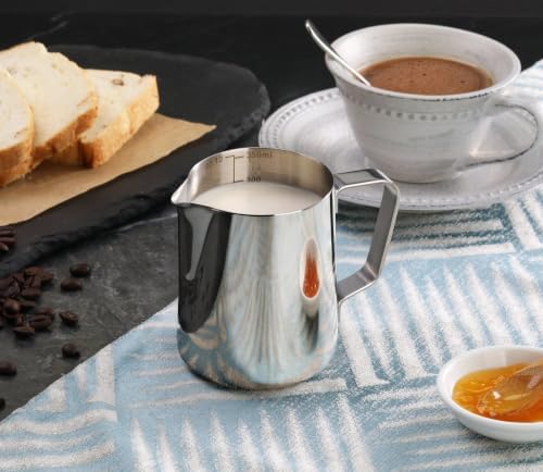 New Star Foodservice 28805 Stainless Steel Frothing Pitcher, 12 oz