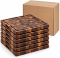 6-Pack Walnut End Grain Cutting Boards, 16.5-Inch