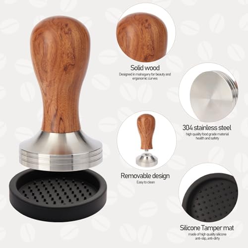 51mm Espresso Tamper Kit, Coffee Tamper Espresso Tools