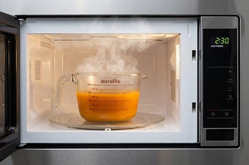 Auralite 8-Cup Borosilicate Glass Measuring Cup with Lid, 2 Quart
