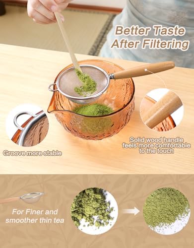 Matcha Whisk Set, 7 Pcs, Matcha Kit Includes Matcha Bowl, Matcha Whisk