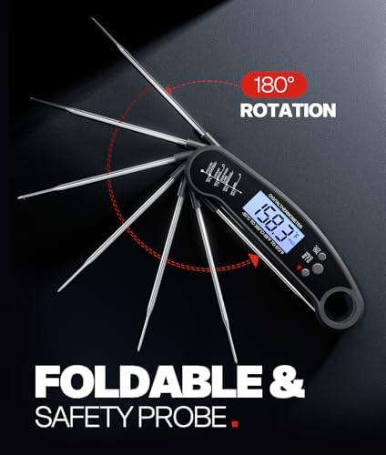 Digital Meat Thermometer, Black