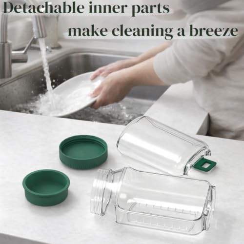 Salad Bowl Jar with Lid, Side Opening Salad Pod Lunch Solution, Free