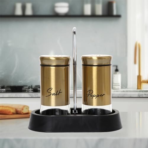 Salt And Pepper Grinder Set, Salt and Pepper Shakers Set 150ml Glass