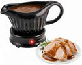 OVENTE Electric Gravy Boat Warmer, 13.5 Ounce, Black FW024589B
