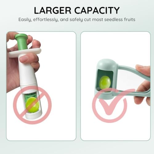 Homnoble Grape Cutter for Toddlers, Stainless Steel