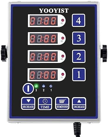 Commercial 4 Channel Digital Kitchen Timer