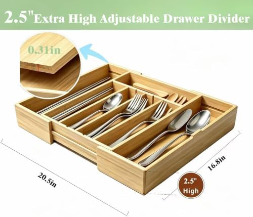 Large Expandable Silverware Organizer