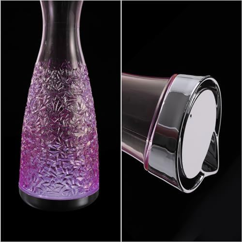 uxcell 1200ml(40.6 Oz) Acrylic Water Carafes with Lid, Transparent