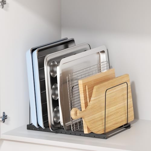 ORDORA Cutting Board Organizer Rack for Cabinet, Storage Lightweight Pot