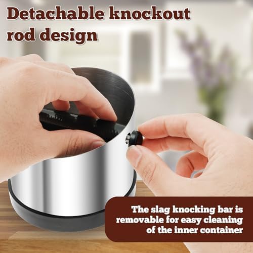 Knock Box Espresso Accessories, Shock-Absorbent Barista Style Coffee