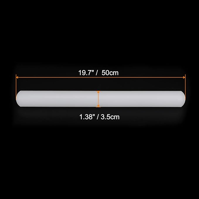HARFINGTON Fondant Rolling Pin 20 Inch x 1.38 Inch PP Plastic Non-Stick Fondant - Image 2
