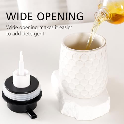 Foaming Soap Dispenser, 12OZ Ceramic Foam White Hand Soap Dispenser