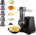 Electric Cheese Grater and Slicer with 5 Attachments