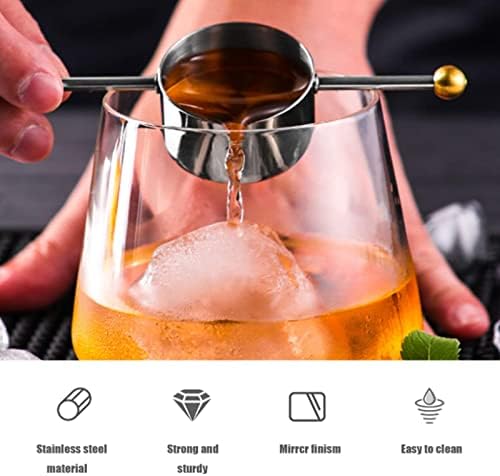 Stainless steel Bar Jigger with Handle Measuring Tool for Whiskey