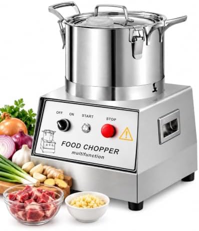 Commercial Meat Chopper, 1400 RPM, 5L Capacity