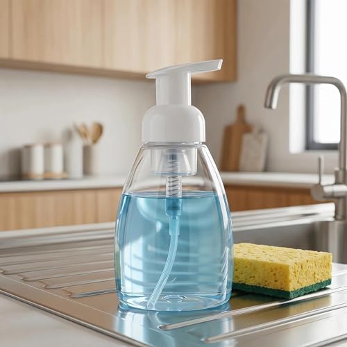 Bekith 12 Pack Foaming Soap Dispenser Bottles, 8oz, Clear