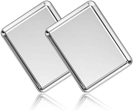 Stainless Steel Baking Sheet Pan Set of 2, Cookie Sheets
