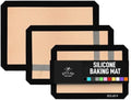 Zulay Kitchen Silicone Baking Mat Sheet Set (3 sizes) - Reusable